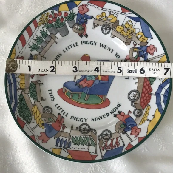 Tiffany 1992  “ Five Little Pigs”dish set - Picture 10 of 13